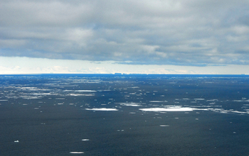 Icebergs in the Southern Ocean.